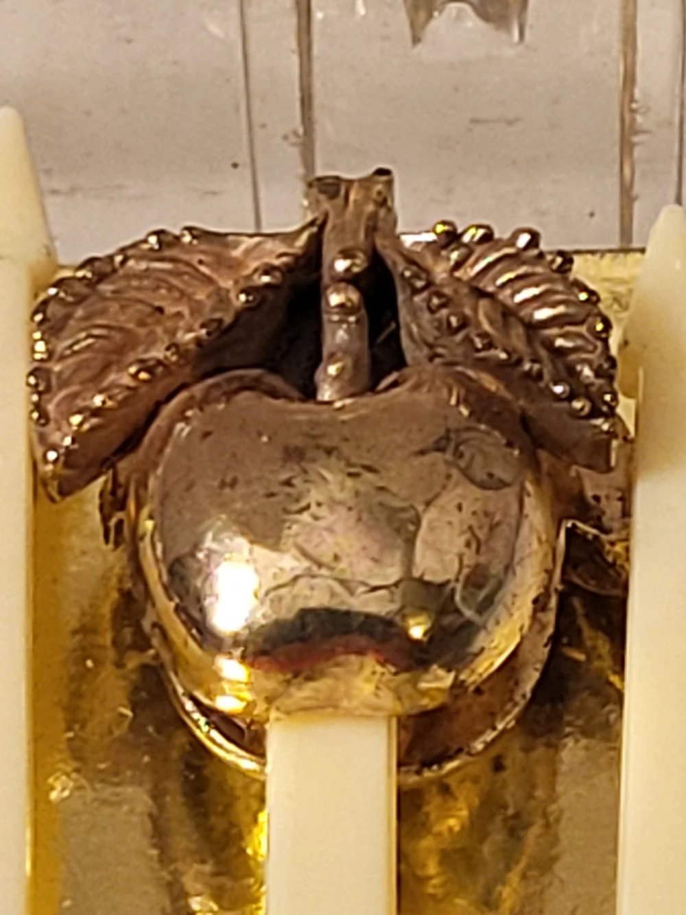1950s MCM Gold-Tone Novelty Cocktail Picks S/11 Made In USA